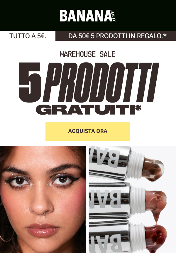 Warehouse Sale Lip Drop, labbra da 5€, da 50€ 5 in regalo