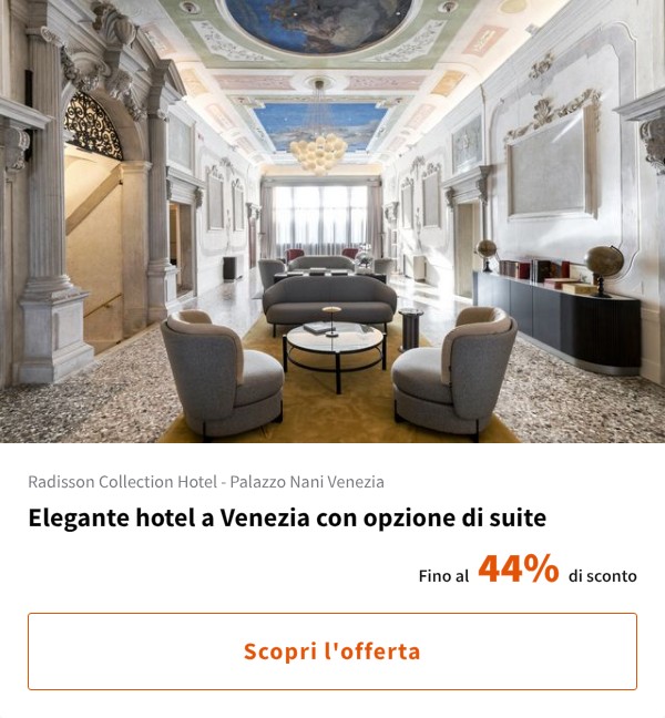 Elegante hotel a Venezia con opzione di suite