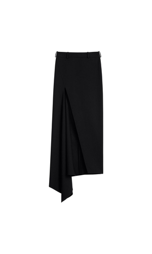 Wool long skirt