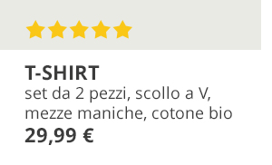 T-shirt basic in confezione doppia