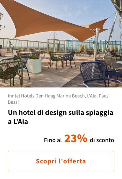 Un hotel di design sulla spiaggia a L'Aia