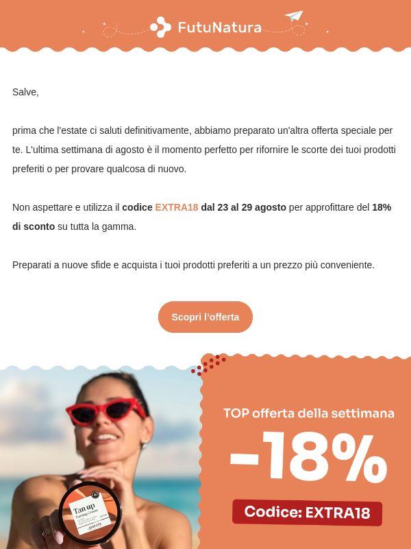Arriva il 18% di sconto 💫