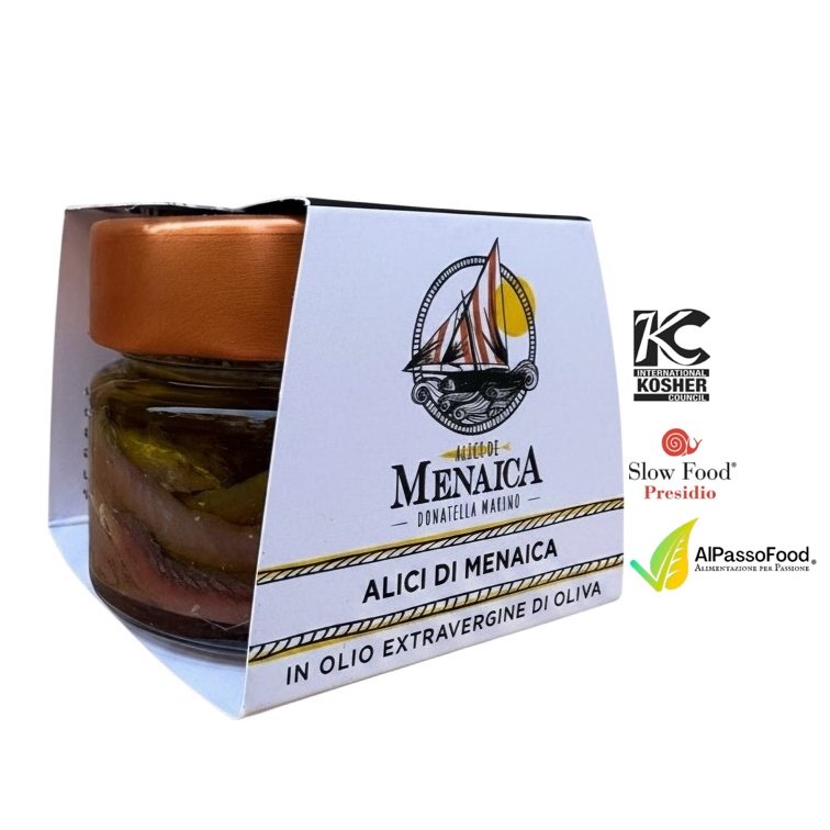 Alici di Menaica in Olio EVO Slow Food 120g