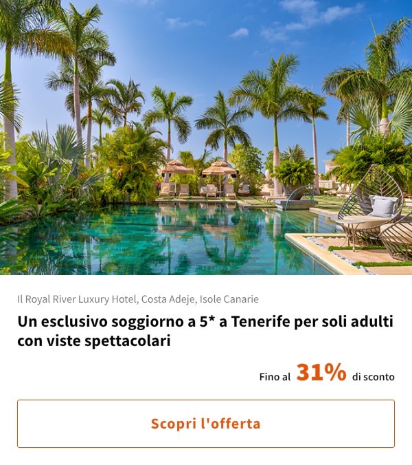 Un esclusivo soggiorno a 5* a Tenerife per soli adulti con viste spettacolari