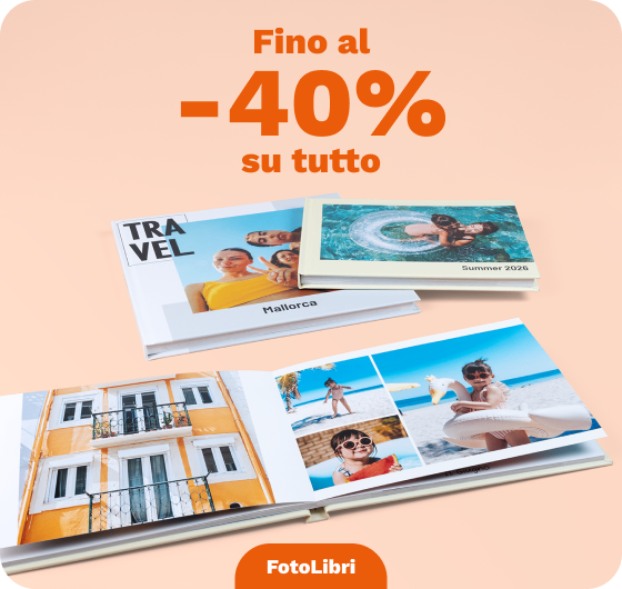Fino al -40% su tutto: rivivi le tue emozioni con un FotoLibro