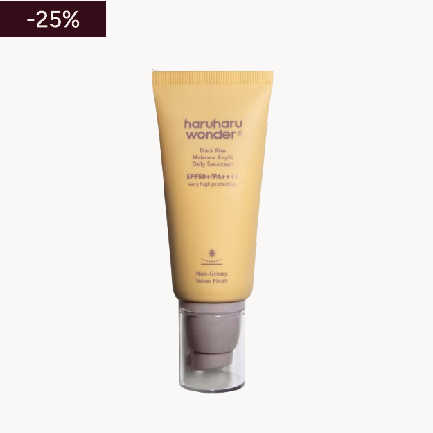 Haruharu Wonder Black Rice Moisture Airyfit Daily Sunscreen SPF50+/PA++++ 50ml