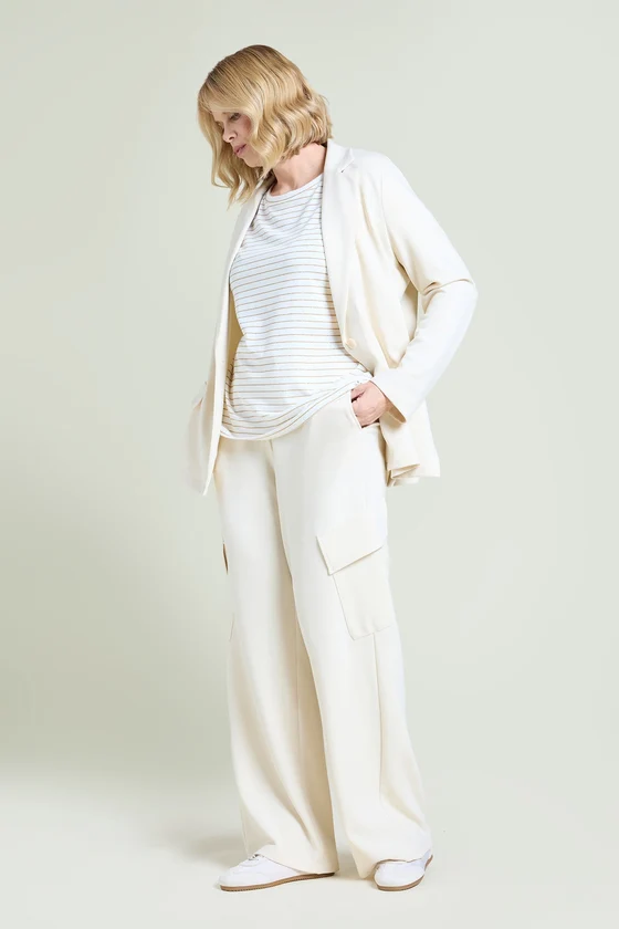 PANTALONI CARGO IN SCUBA TWILL