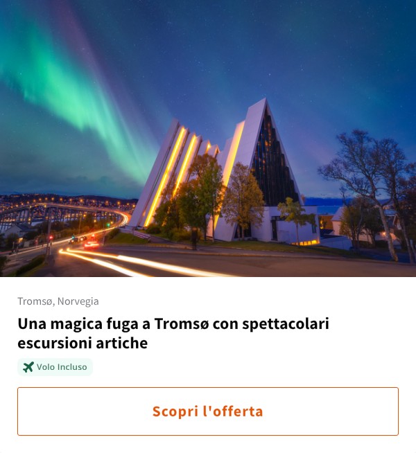 Una magica fuga a Tromsø con spettacolari escursioni artiche