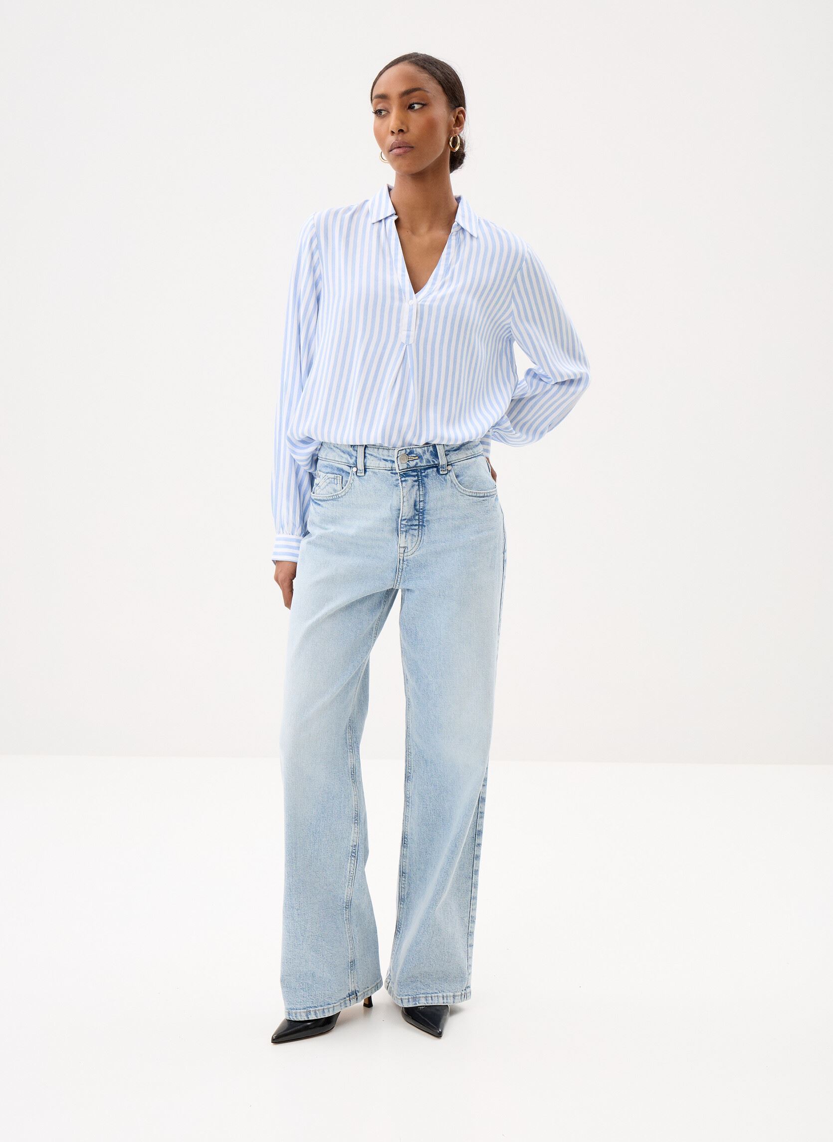 Georgia Rose Jeans larghi / Jeans svasati PAMELODY donna blu