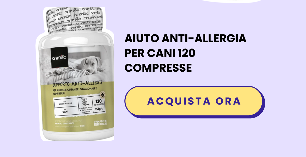 Aiuto anti-allergia per cani 120 compresse