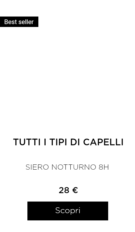 Prodotto presentato in base alle preferenze dell'utente, in alternativa, viene mostrato un bestseller.