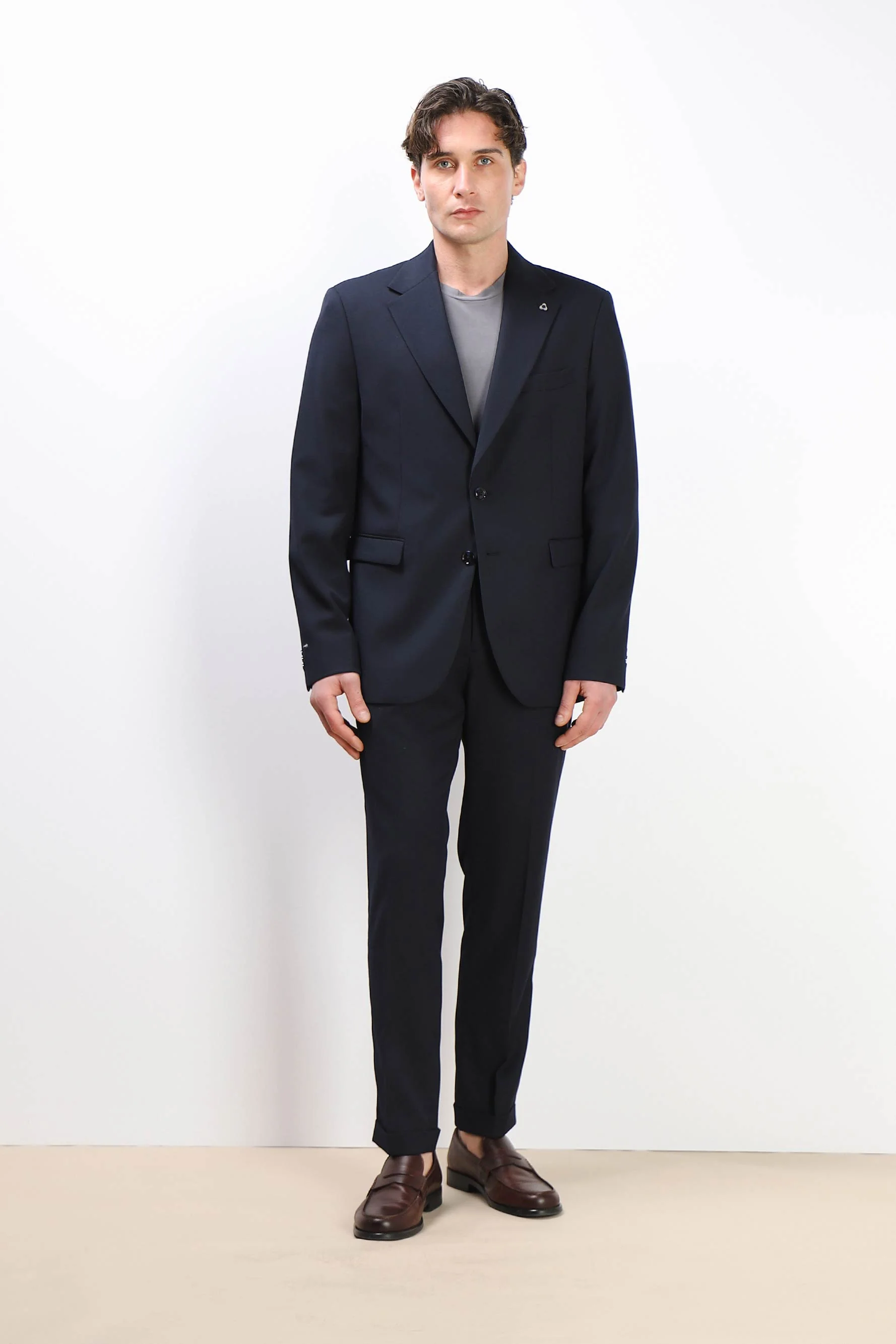 Image of PANTALONE DA ABITO BLEU