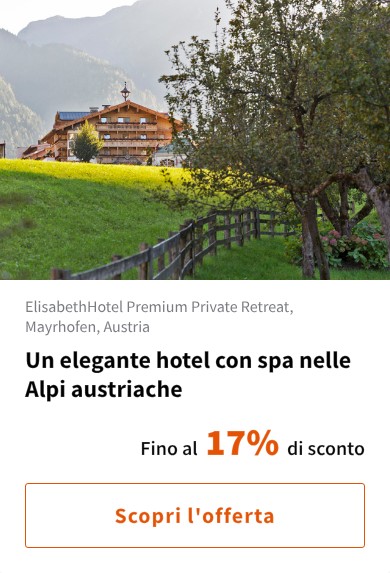 Un elegante hotel con spa nelle Alpi austriache