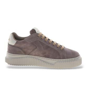 Sneakers in Pelle Lipari rosa scuro