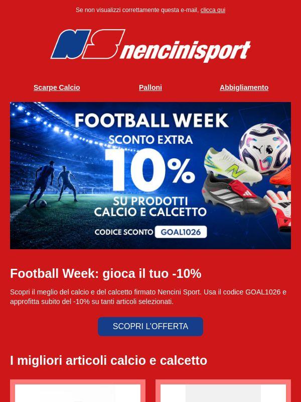 Football Week: -10% con GOAL1026 ⚽
