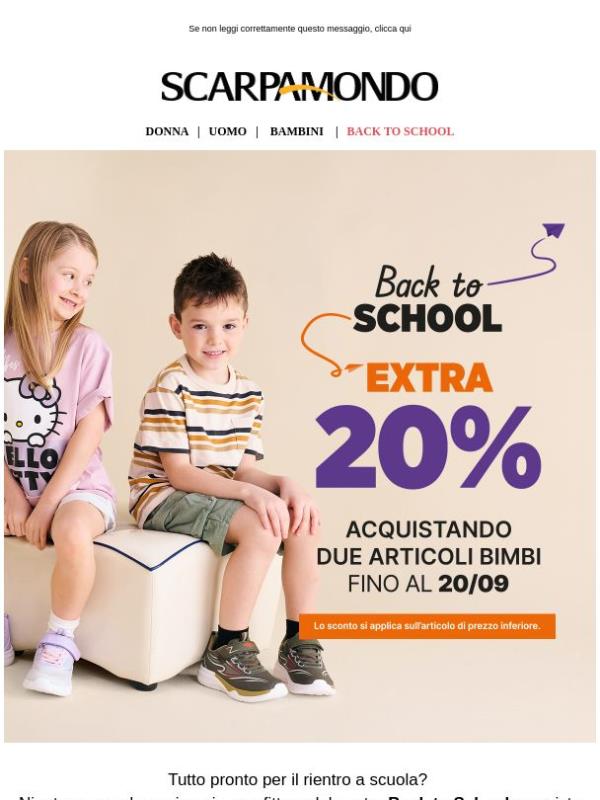 -20% su articoli per bambini!🎒