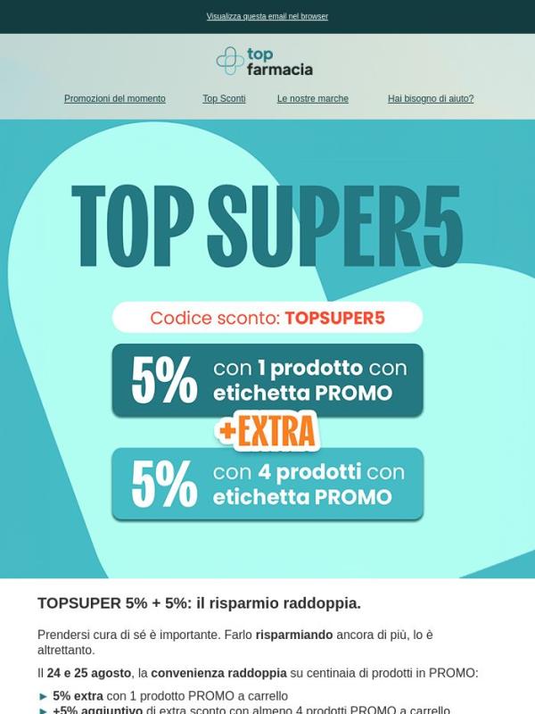 Fino al 10% EXTRA: più scegli, più risparmi