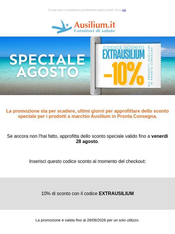⌛ Ultimi giorni: l'offerta sta per scadere!