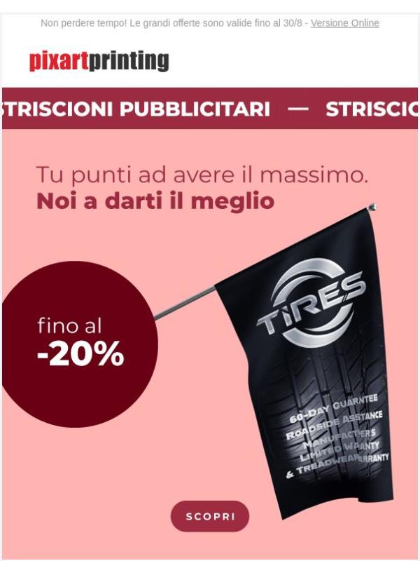 Striscioni pubblicitari fino al -20%. Le vere offerte le trovi solo da noi