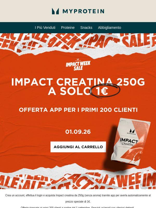 Sta Arrivando la Creatina a 1€ ​💥