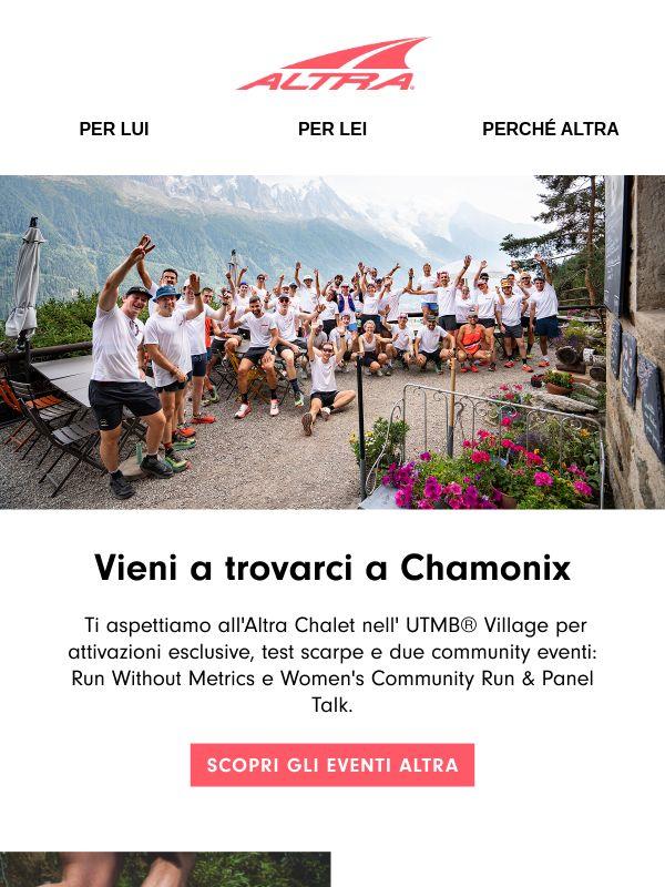 Corri con Altra a Chamonix ⛰️