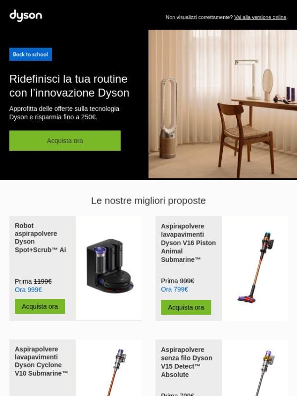 Le offerte Dyson Back To School sono iniziate