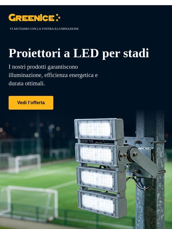 🎾⚽ Nuovi Proiettori LED per Illuminazione Sportiva