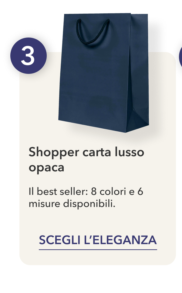 Shopper carta lusso opaca
