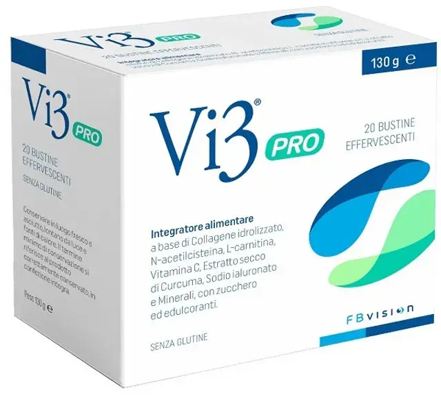 FB Vision VI3 Pro Integratore Alimentare Supporto Vista Antiossidante 20 Bustine