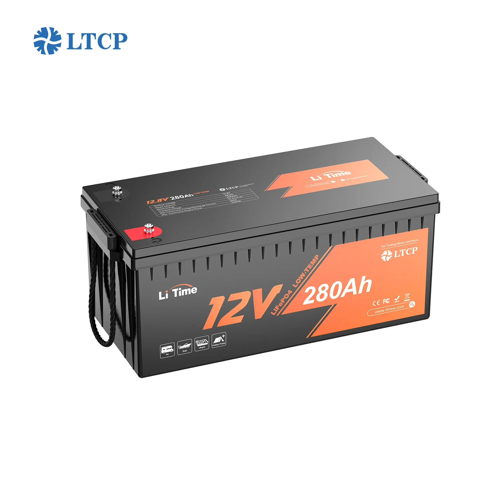 Image of ⚡Più Venduto⚡LiTime 12V 280Ah Plus Batteria Litio Ciclo Profondo Prot. Basse Temp.