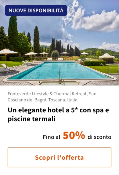 Un elegante hotel a 5* con spa e piscine termali