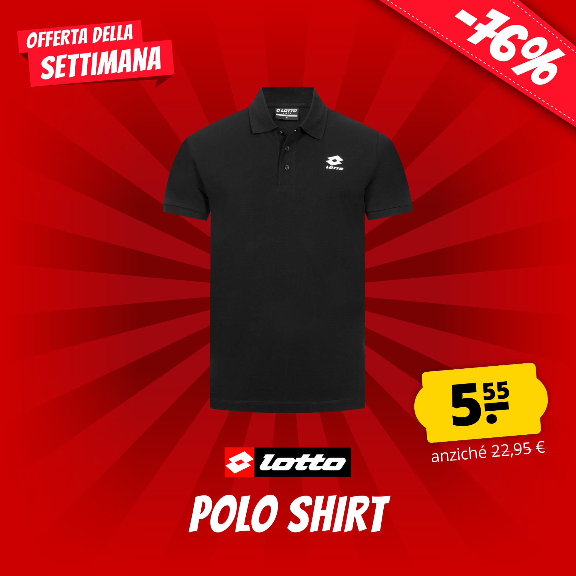 lotto pique cotton uomo polo