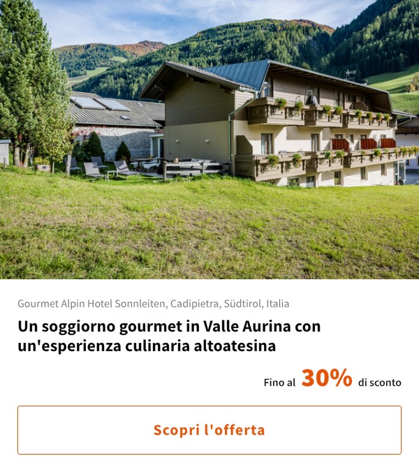 Un soggiorno gourmet in Valle Aurina con un'esperienza culinaria altoatesina