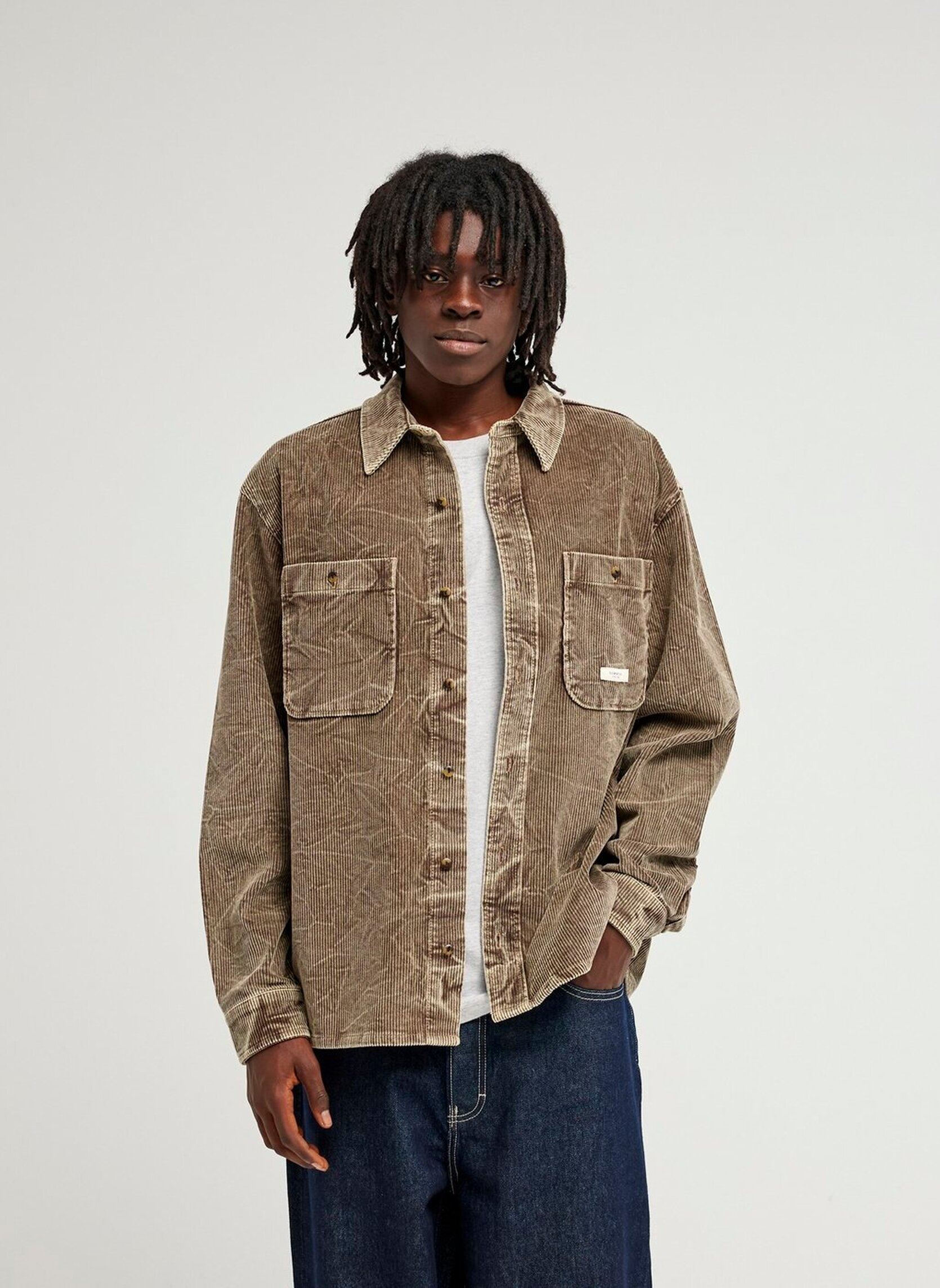 Element Chemises Rlxwashedcordls homme gris