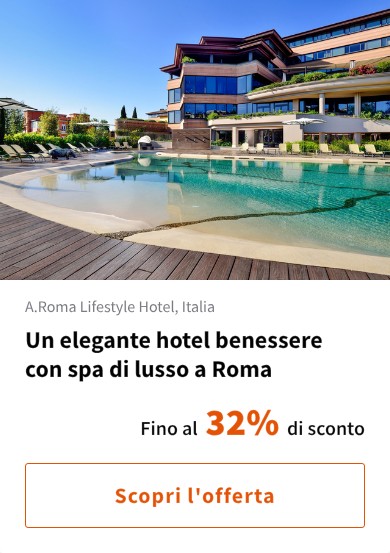 Un elegante hotel benessere con spa di lusso a Roma