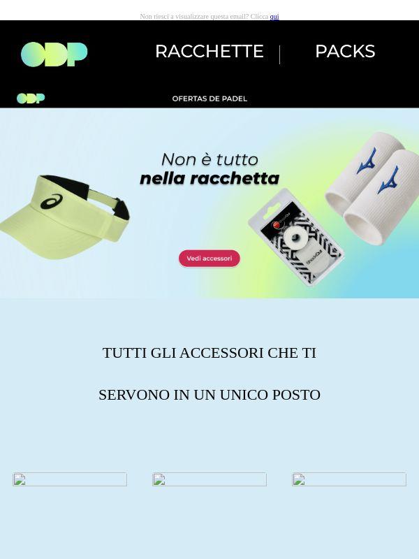 🎾 Completa la tua attrezzatura da padel