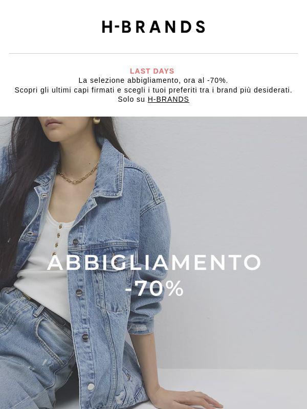 Abbigliamento fino al -70% | Ultimi giorni ⏰