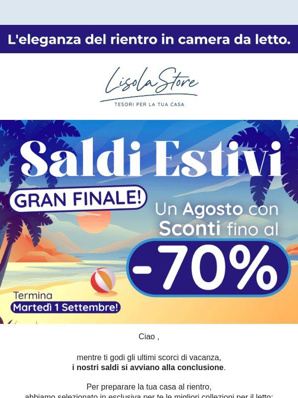 ⏰ I SALDI Estivi stanno per terminare: dona nuova eleganza al tuo riposo