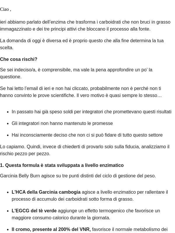 Ogni rischio a cui stavi pensando è stato eliminato