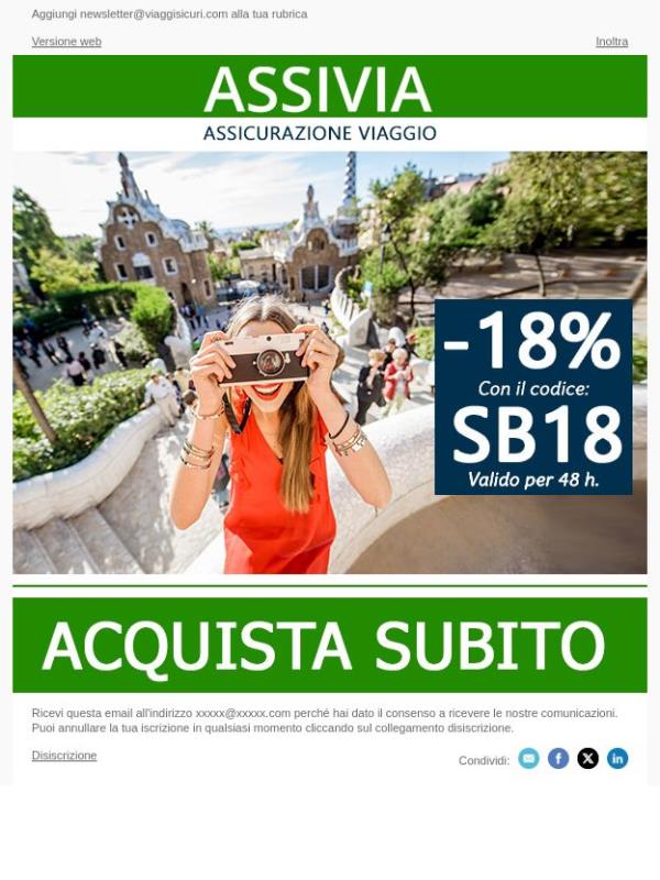 - 18% su tutte le nostre polizze!