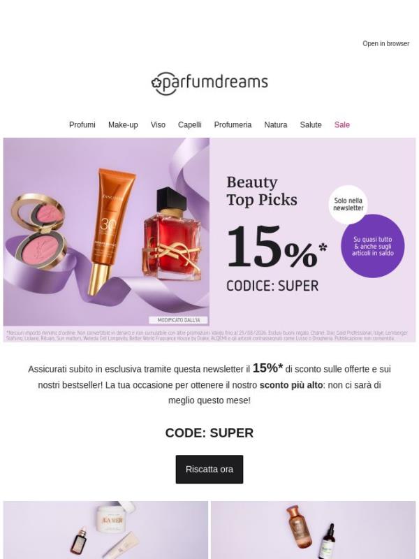 -15% 😍 Top Deal del mese