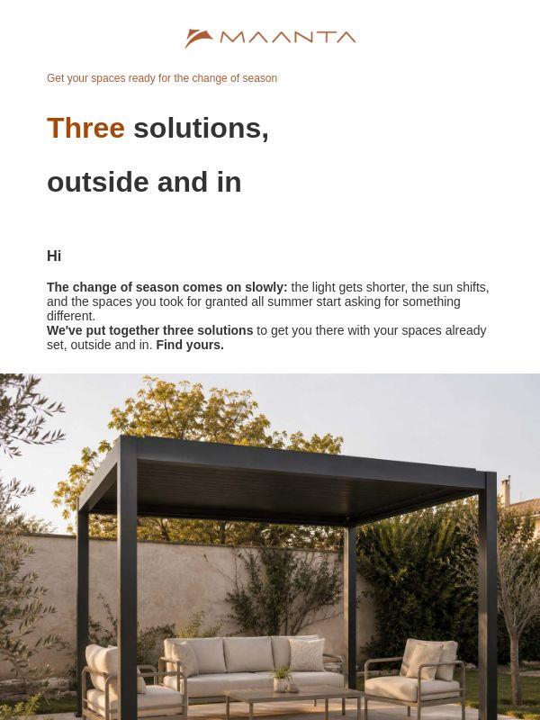 Your space, ready before fall