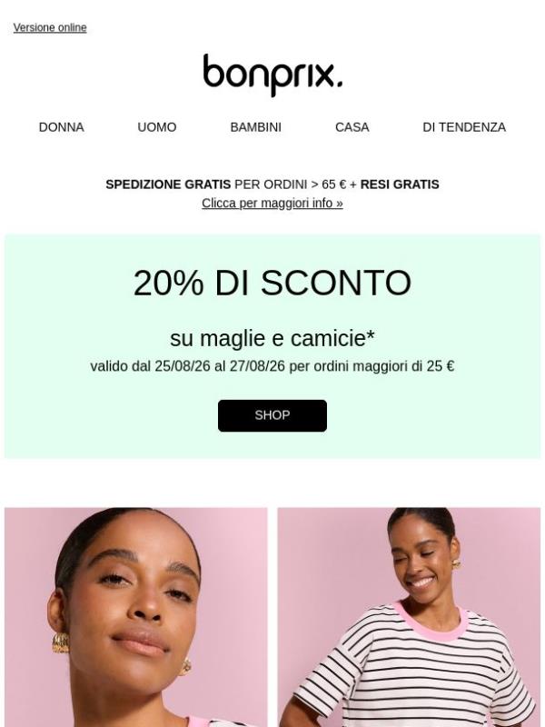 Uno sconto per il tuo guardaroba 🎁