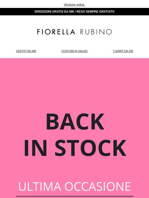 BACK IN STOCK🔥Ultime occasioni