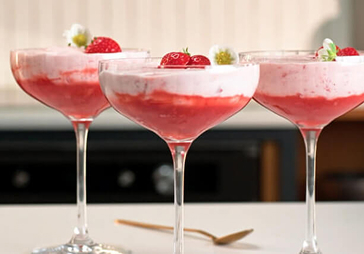 Strawberry mousse