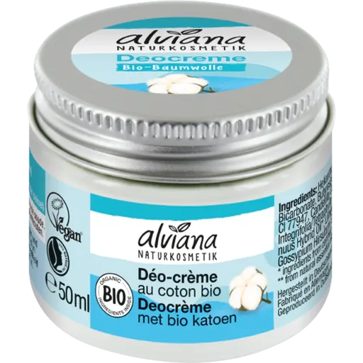 alviana Naturkosmetik Deodorante in Crema al Cotone Bio