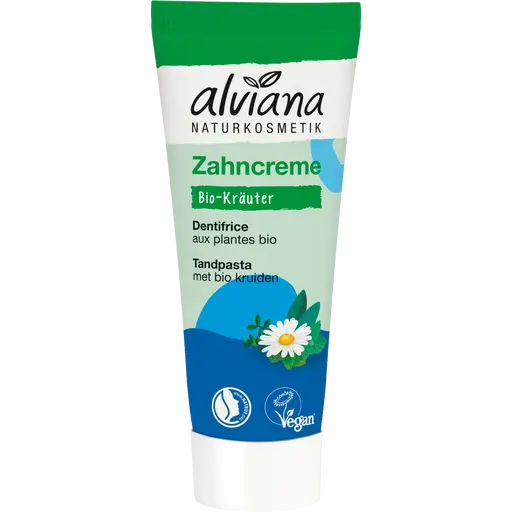 alviana Naturkosmetik Dentifricio in Crema alle Erbe