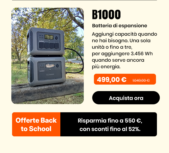 B1000 Batteria di espansione 1152Wh
