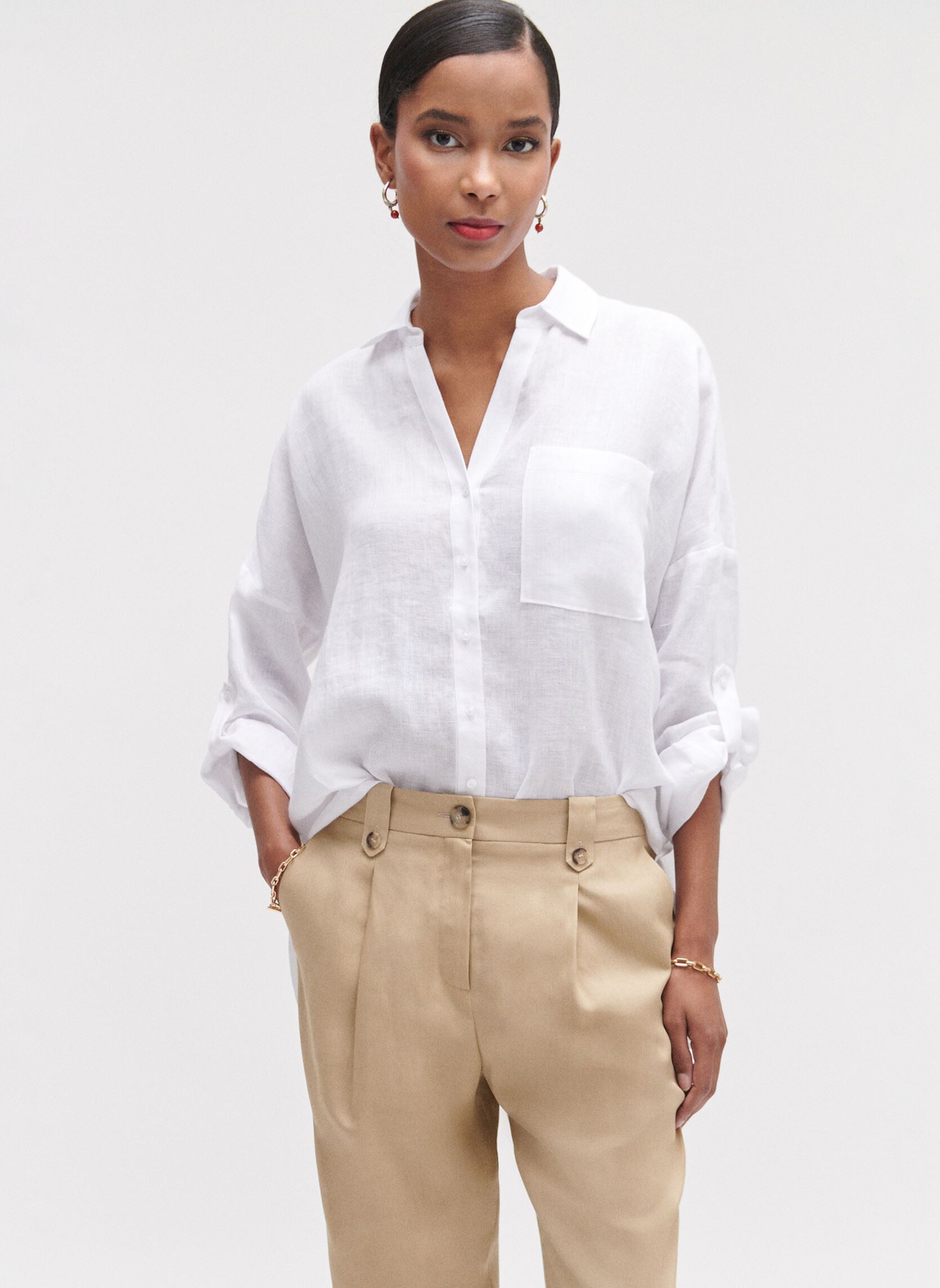 Camicia Caroll Sk070-Sandy donnas bianco