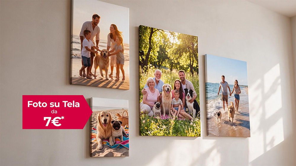 I tuoi ricordi preferiti su Foto su Tela - da soli 7€*